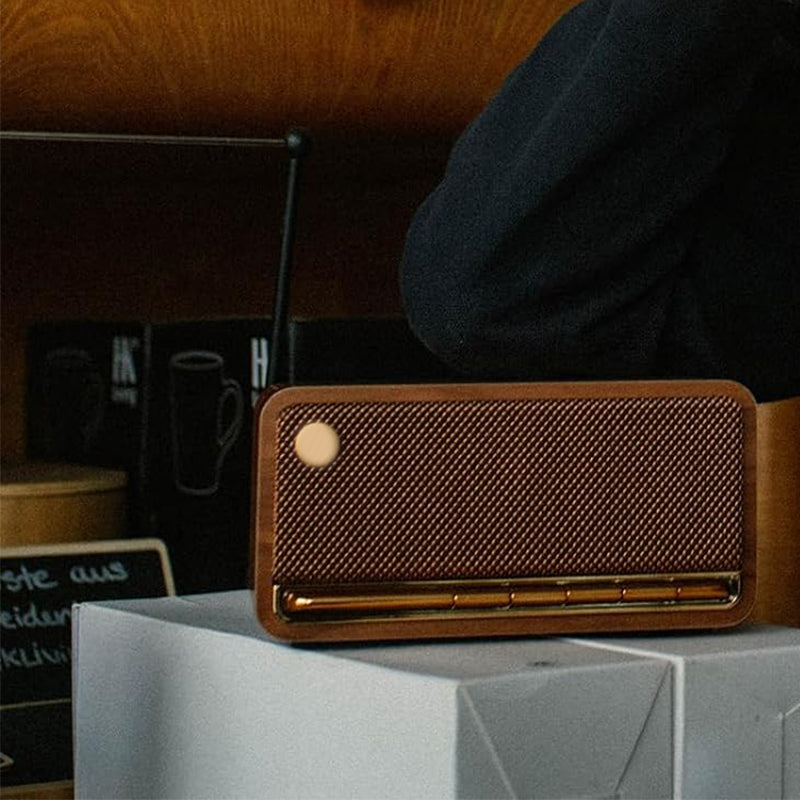 Brown wireless 3D surround sound speaker