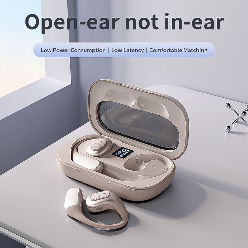Open Ear Earbuds Touch Control Noise Cancellation Waterproof