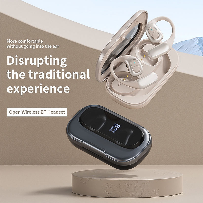 Open Ear Earbuds Touch Control Noise Cancellation Waterproof