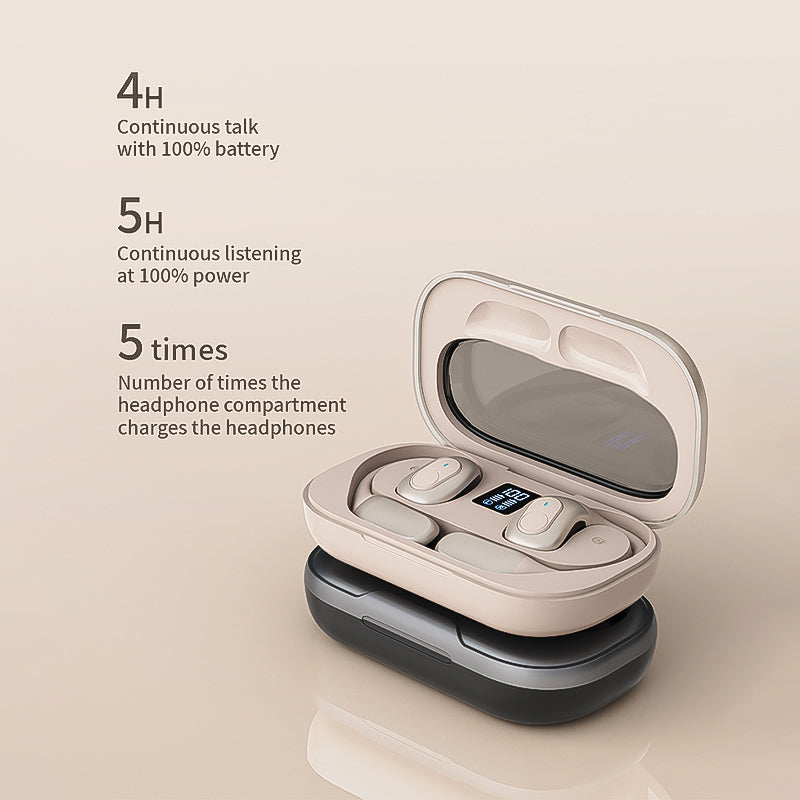 Open Ear Earbuds Touch Control Noise Cancellation Waterproof