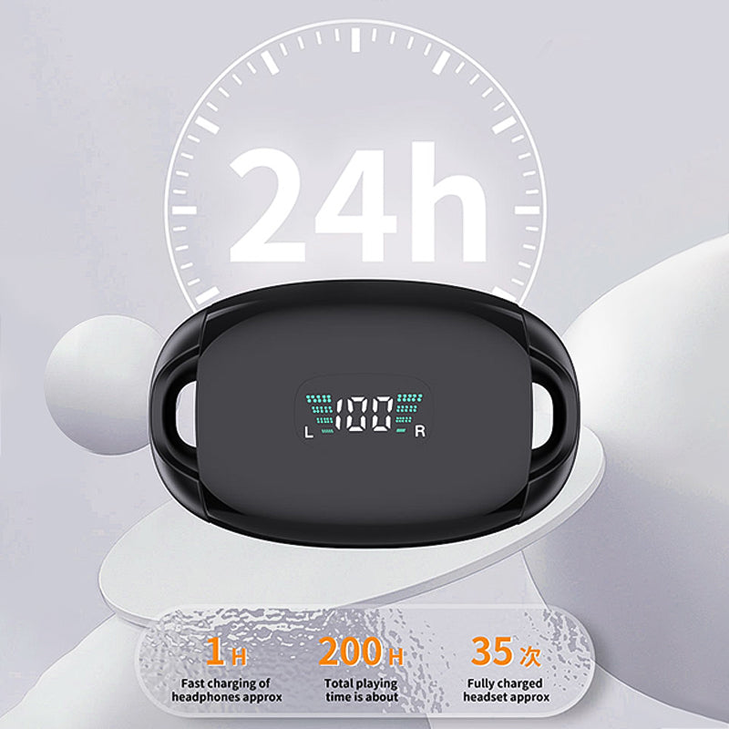 Noise Reduction Earhooks Waterproof Bone Conduction Headset