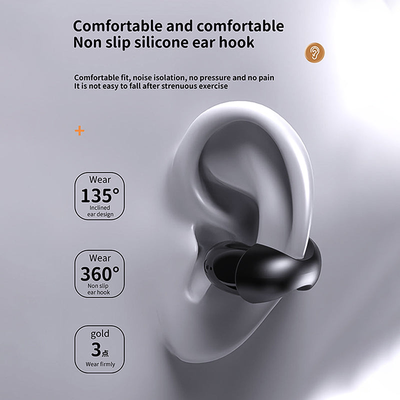 Noise Reduction Earhooks Waterproof Bone Conduction Headset