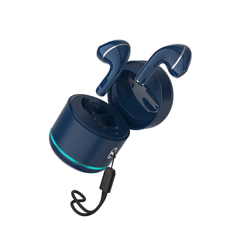 True wireless earphones earbuds Night light ring earphone