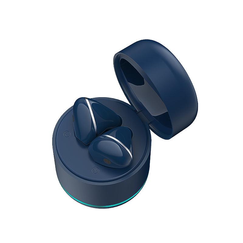 True wireless earphones earbuds Night light ring earphone