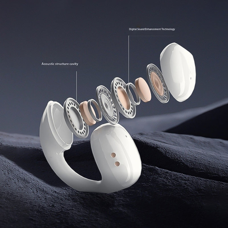 Earphone not into the ear sports noise cancellation headphones