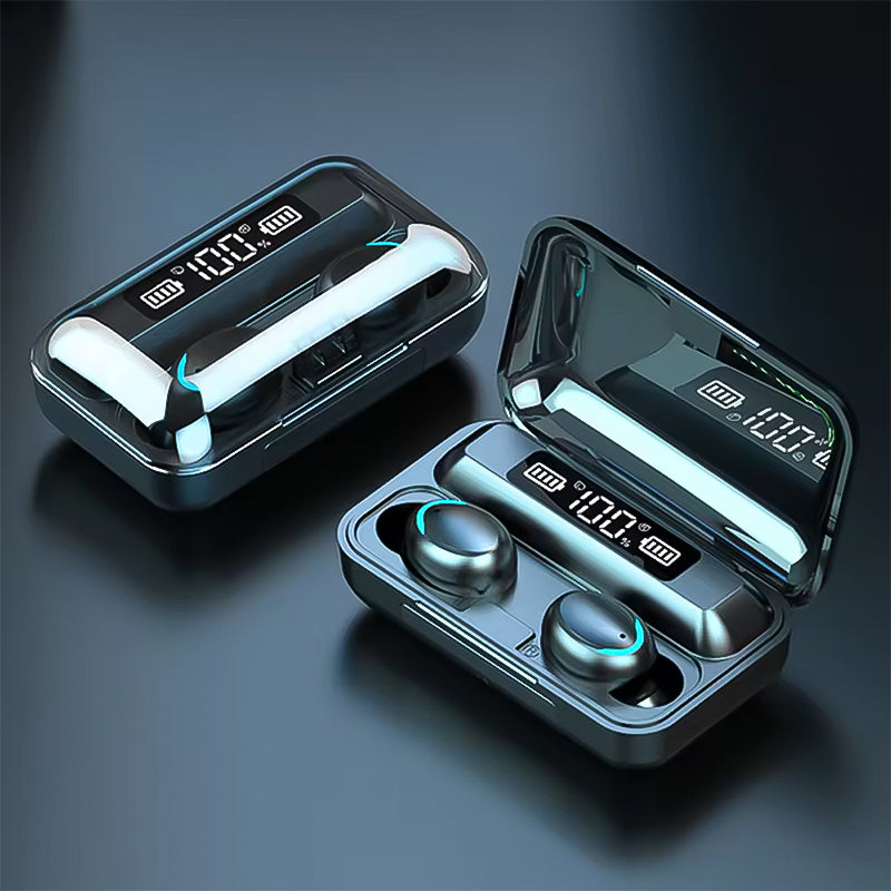 True Stereo Wireless Led Digital Display Earphones Earbuds