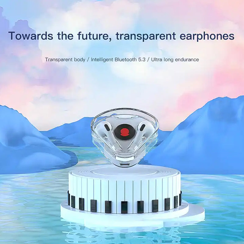 Transparent stereo wireless earbud Bluetooth Earphones