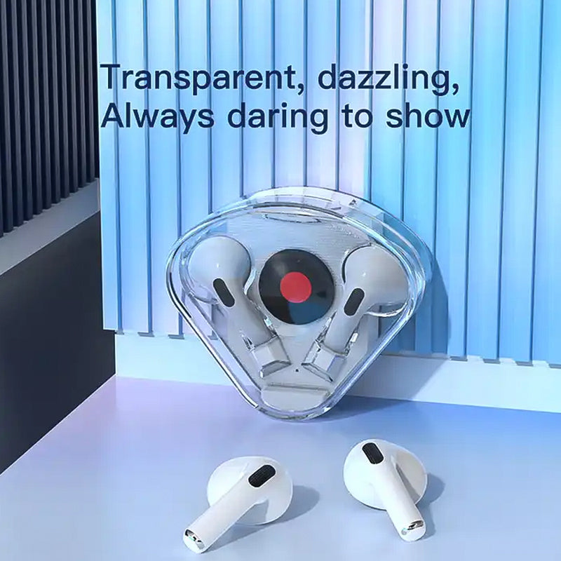 Transparent stereo wireless earbud Bluetooth Earphones