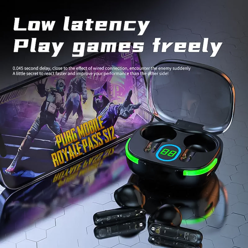 Digital display Bluetooth earphone e-sports mini wireless