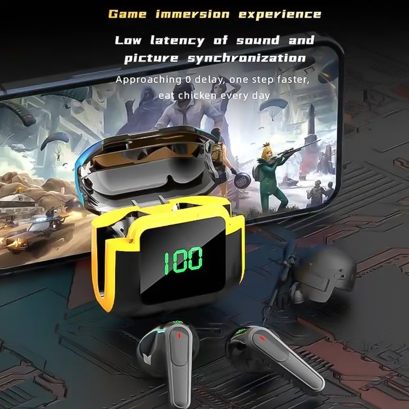 Digital Display Intelligent Touch Bluetooth Earphones