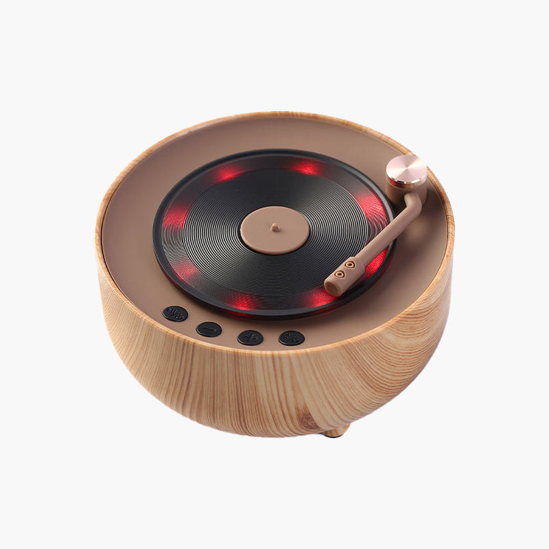 Round retro bluetooth battery speaker
