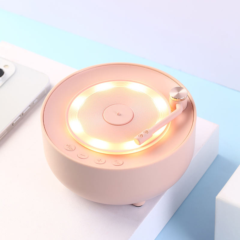 Round retro bluetooth battery speaker