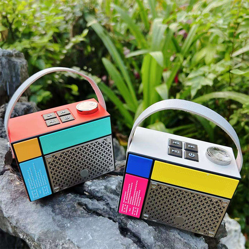 Rubik's cube bluetooth portable battery speaker