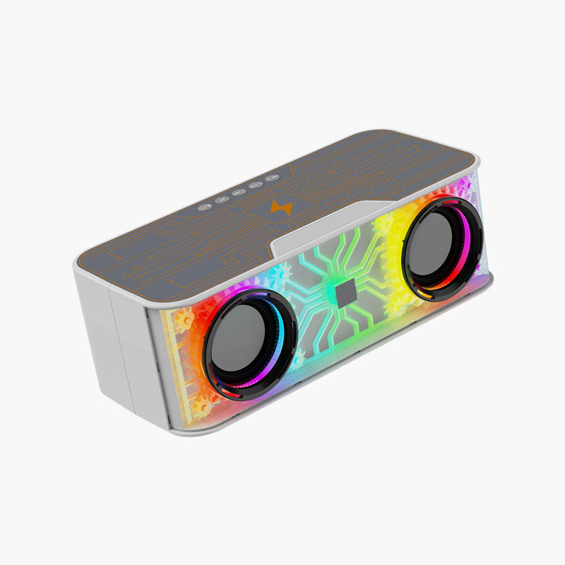 Mechanical wind wireless rechargeable speaker