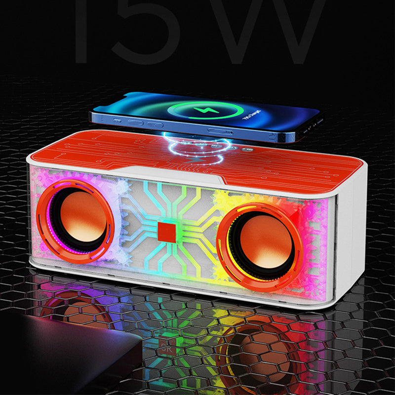 Mechanical wind wireless rechargeable speaker