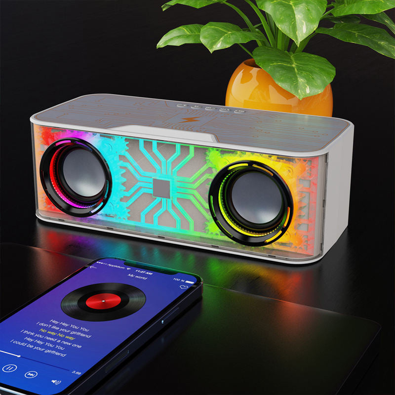 Mechanical wind wireless rechargeable speaker