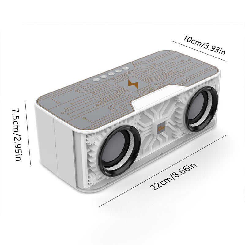 Mechanical wind wireless rechargeable speaker