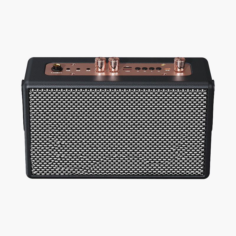 Retro wireless rechargeable speaker