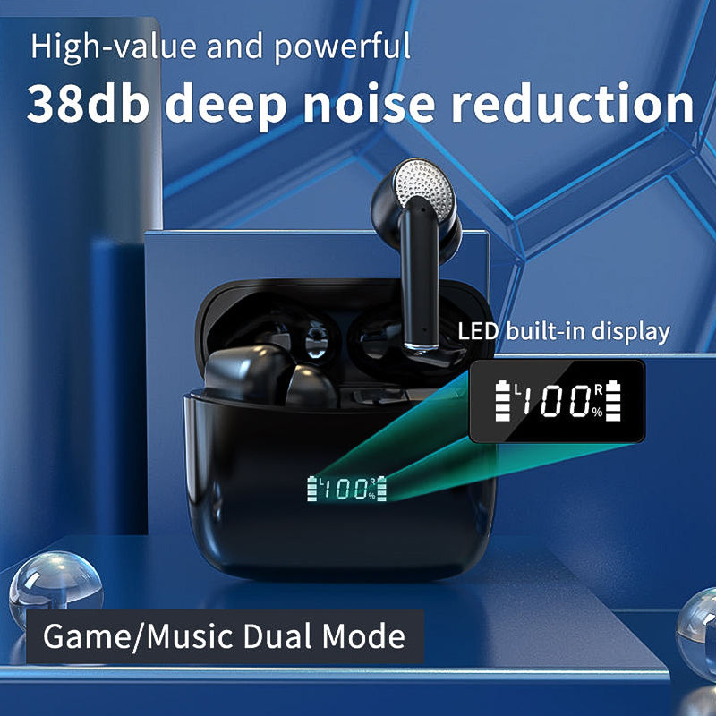 Dual Noise Reduction blue tooth with LED Digital Display