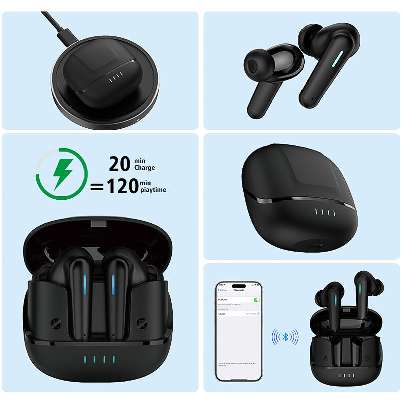Wireless Stereo Earbuds Earphones Wireless Charge