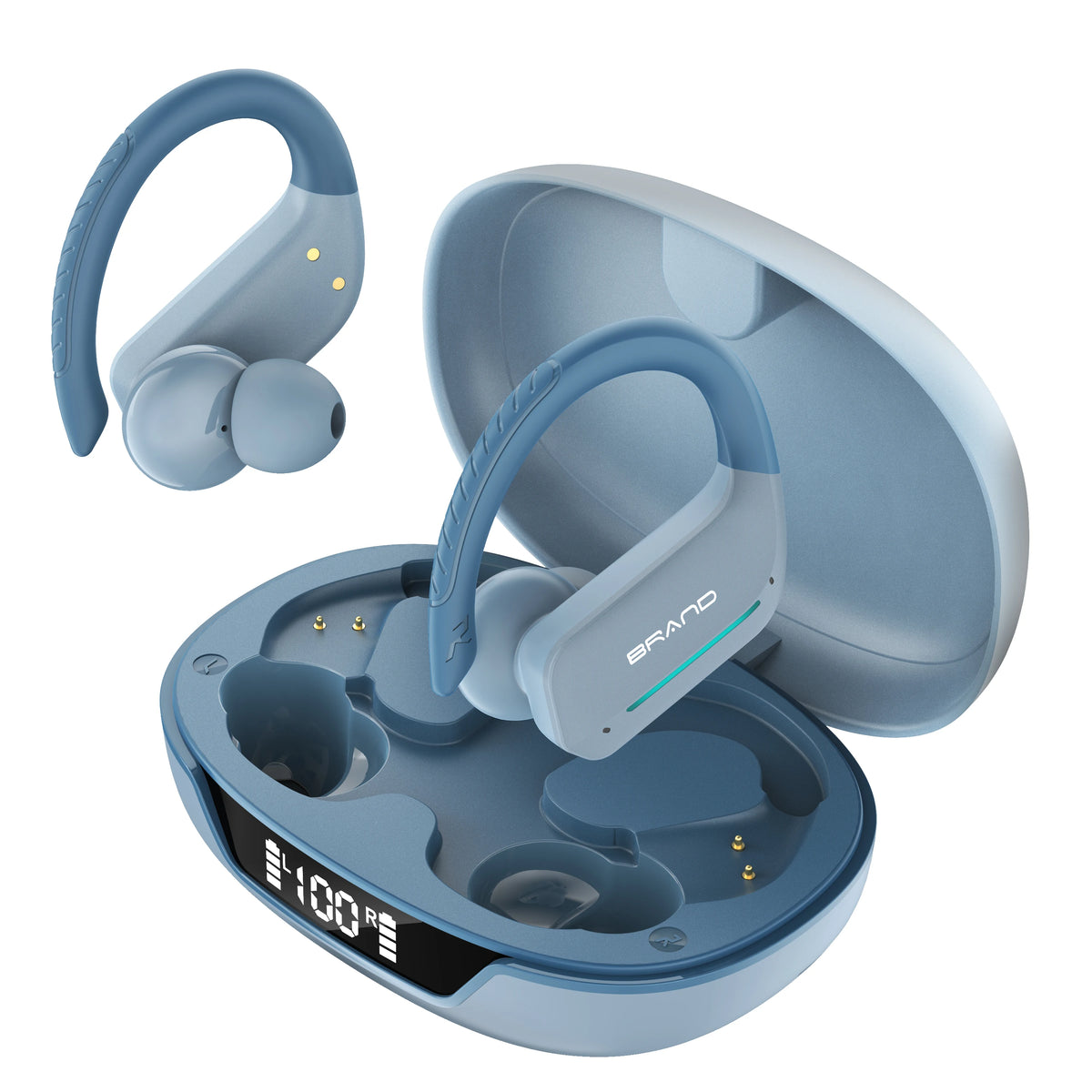 Earhook Waterproof Over-Ear Earphones For Sports