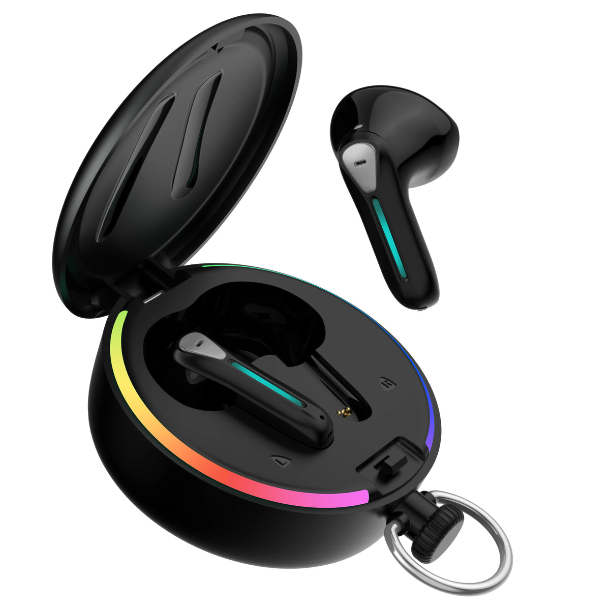 Wireless earbuds led breathing lights earphones for music