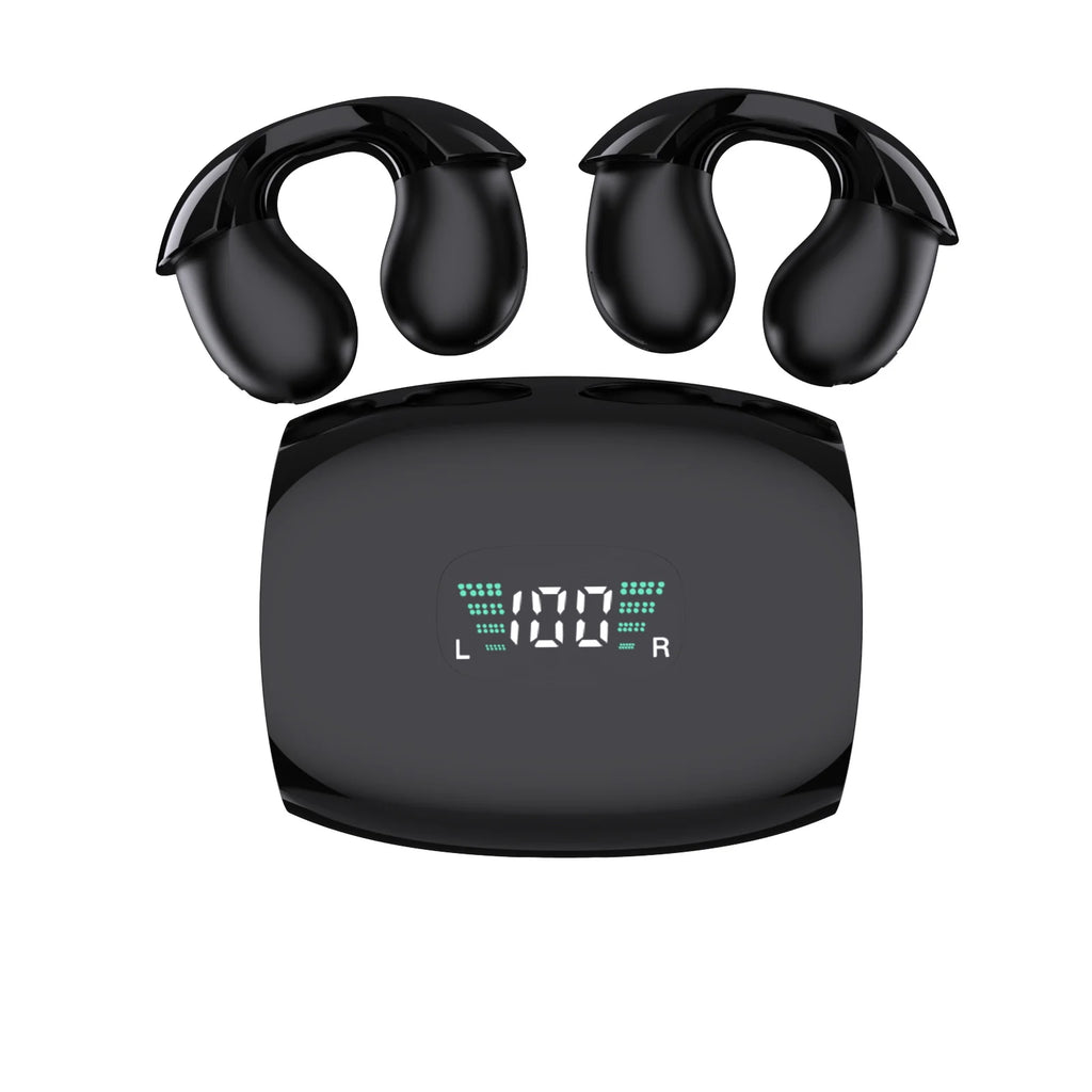 Noise Reduction Earhooks Waterproof Bone Conduction Headset