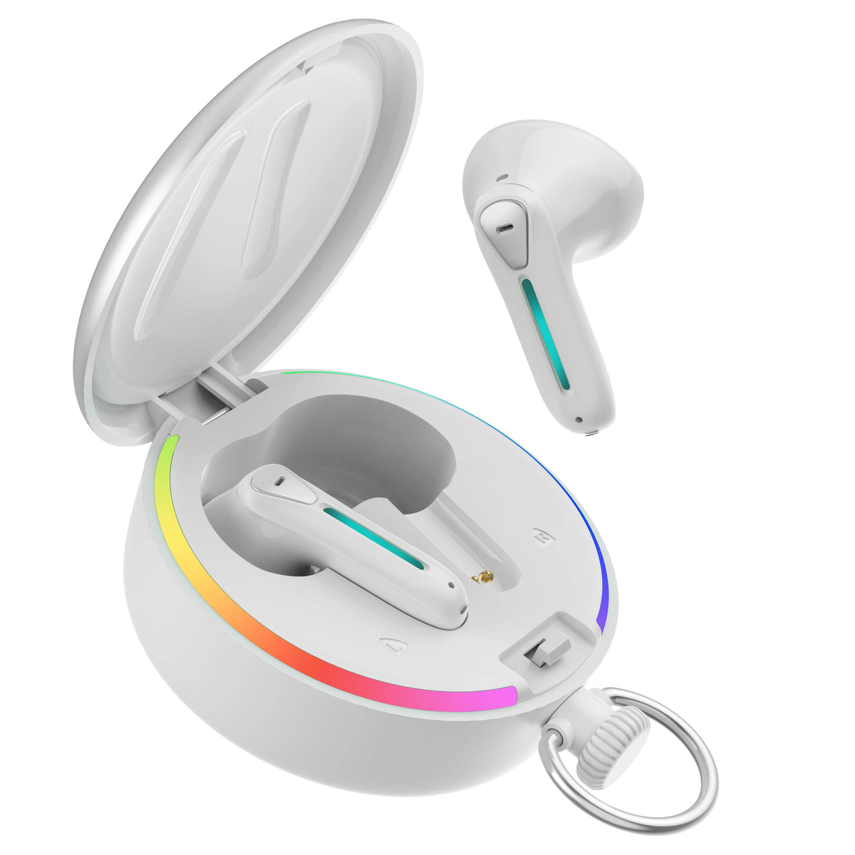 Wireless earbuds led breathing lights earphones for music