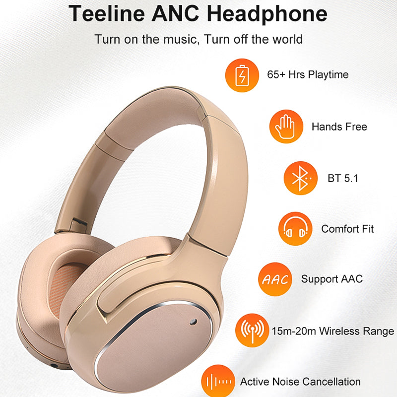 Noise Reducing Headphones Retro Wireless Headphones