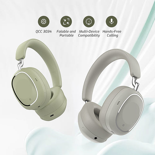 Active Noise Cancelling Wireless Blue tooth Over-ear Headphones