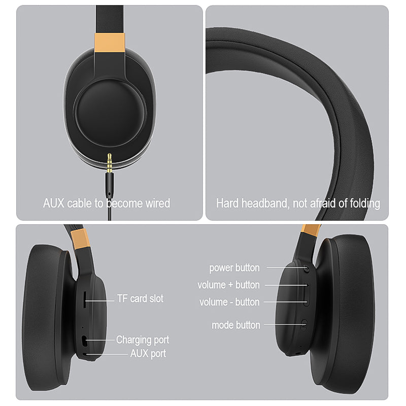 Popular good bass wireless headset for music gaming