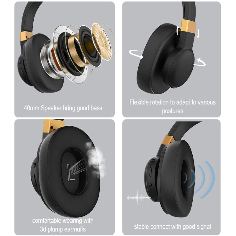 Popular good bass wireless headset for music gaming
