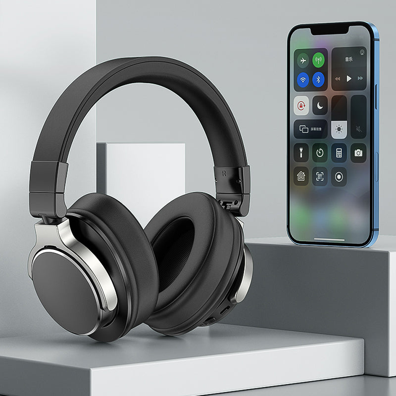 Wireless Stereo HiFi Headset Noise Canceling Over-ear Headphone