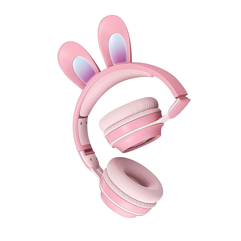 Over-ear Gamer Rabbit Ear Headset Wireless Purple