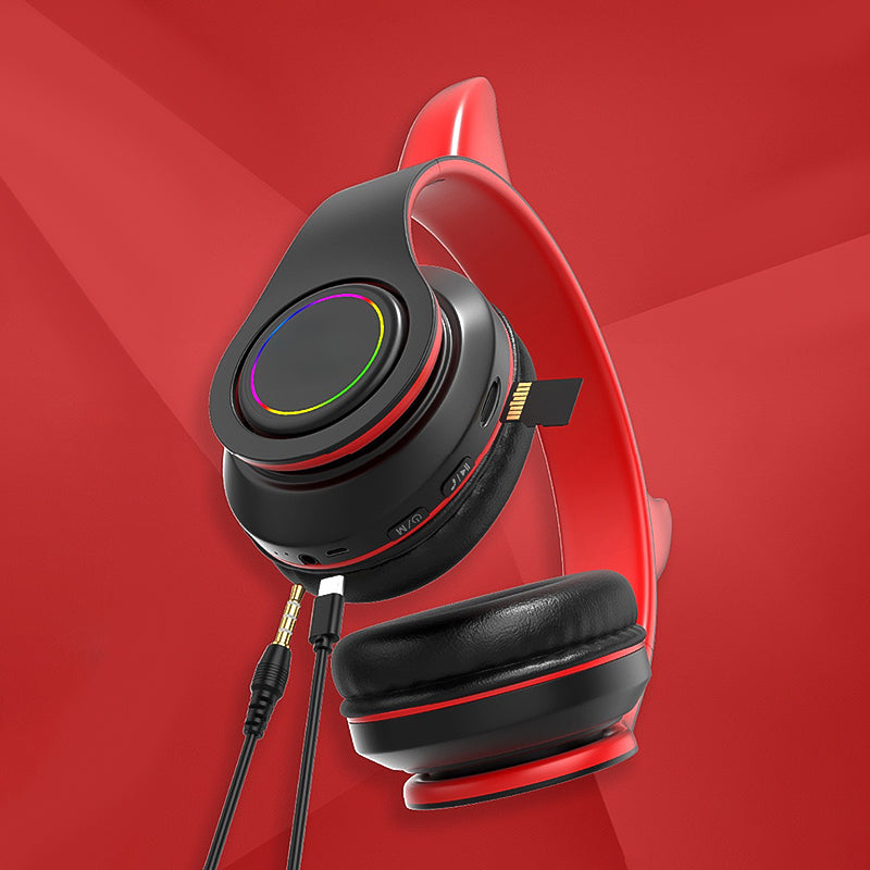 Head-mounted wireless bluetooth headphones
