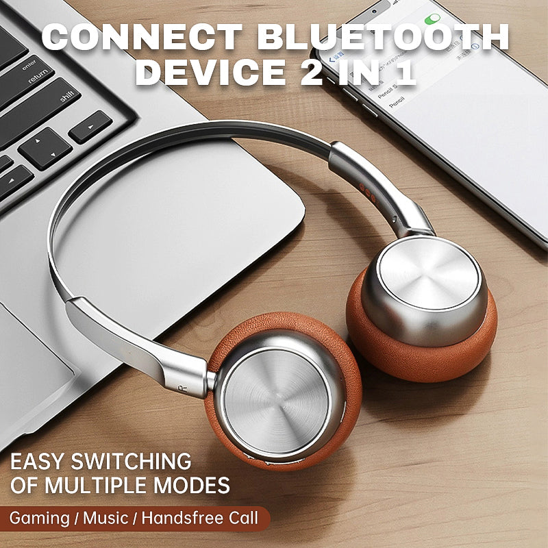 Sports On-Ear Noise Cancelling Headset Bluetooth Headphones