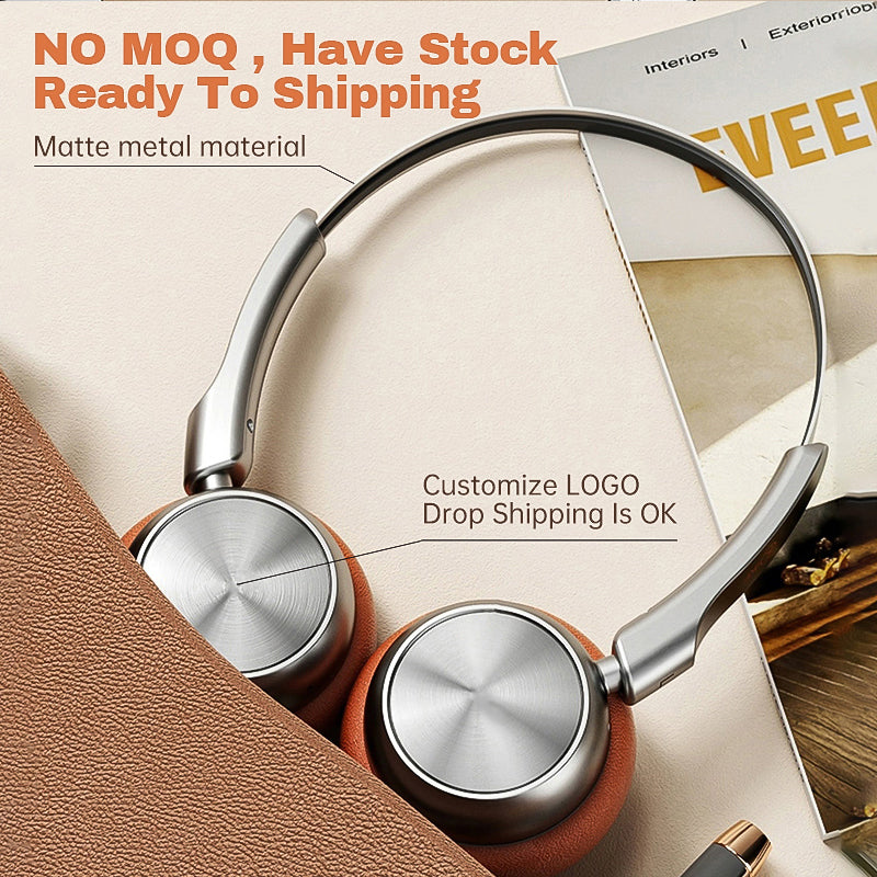 Sports On-Ear Noise Cancelling Headset Bluetooth Headphones