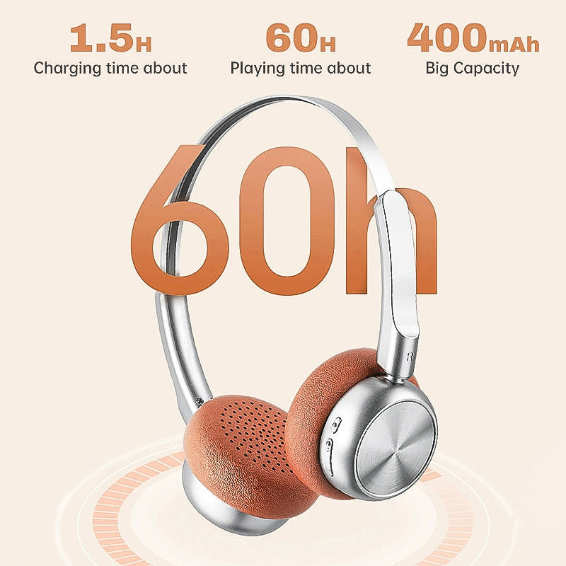 Sports On-Ear Noise Cancelling Headset Bluetooth Headphones