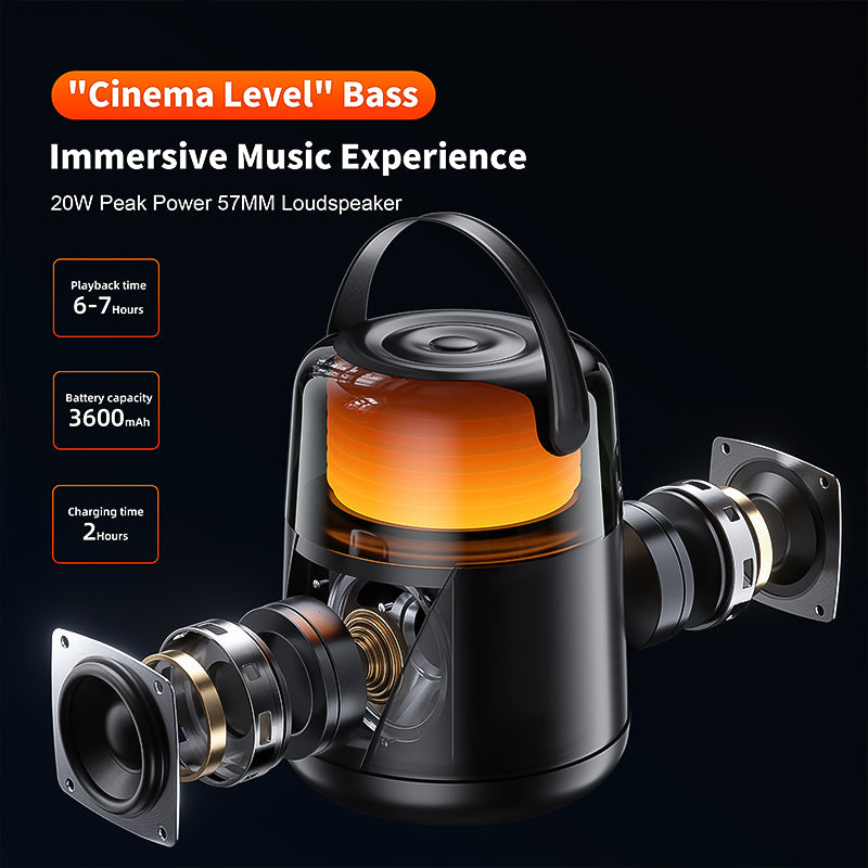 Mini Smart Portable Speaker LED Bluetooth Wireless Speaker