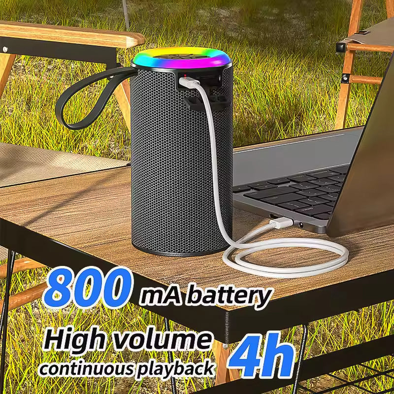 HIFI Stereo Sound Speaker Outdoor Speakers With LED Light