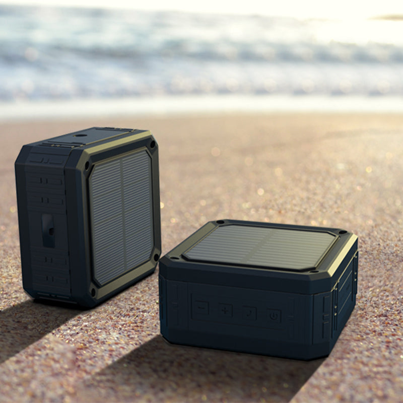 Portable waterproof solar speaker