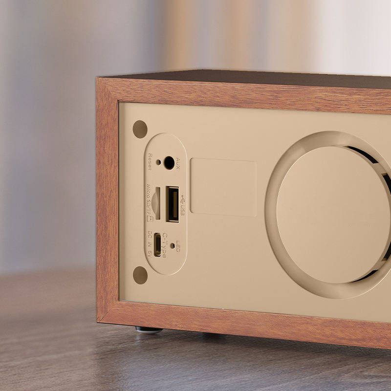 Waterproof outdoor mini speaker with clock