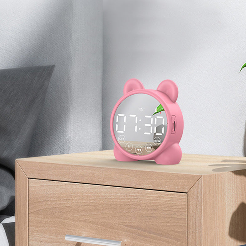 Subwoofer alarm speaker with clock