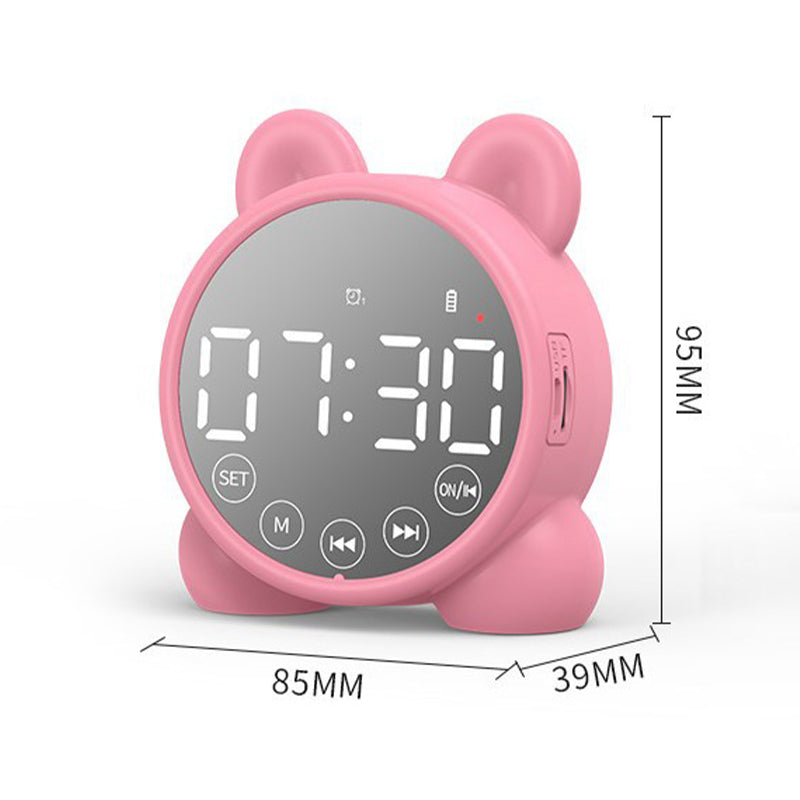 Subwoofer alarm speaker with clock