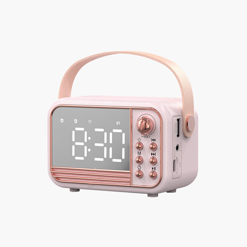 HIFI stereo speaker with time display