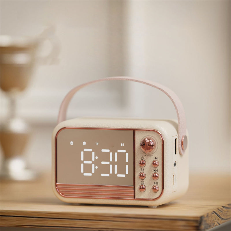 HIFI stereo speaker with time display