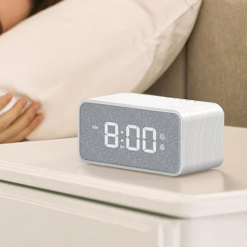 Wooden bluetooth speaker with time display