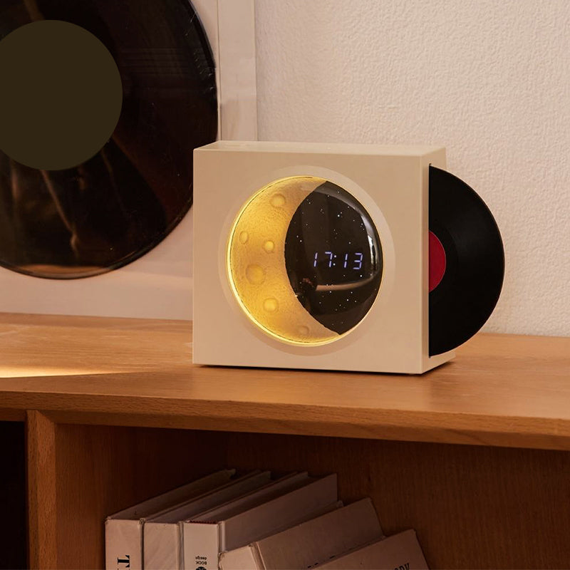 Moon wireless speaker with time display