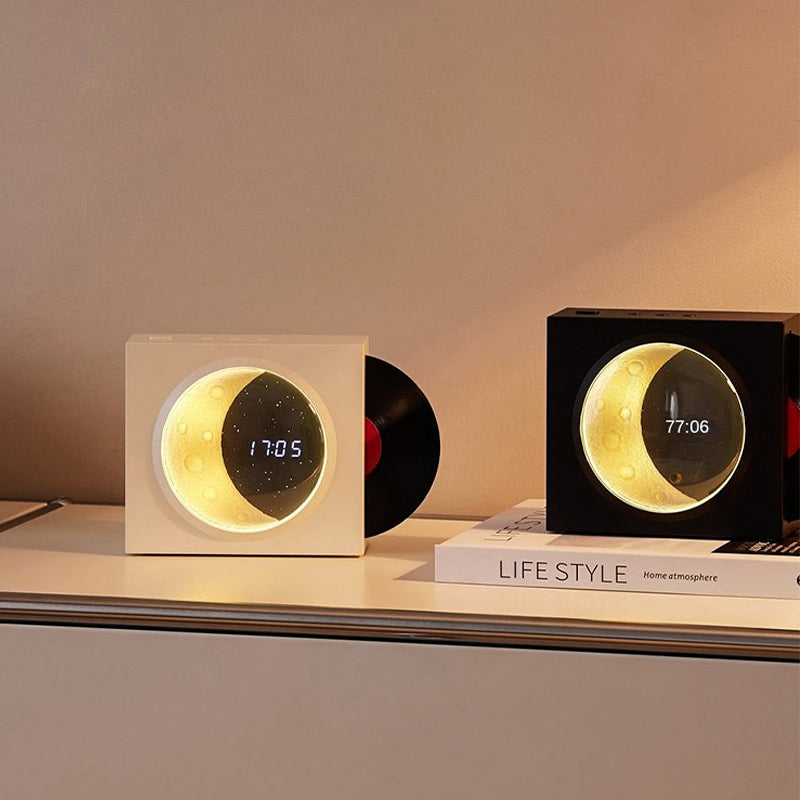 Moon wireless speaker with time display