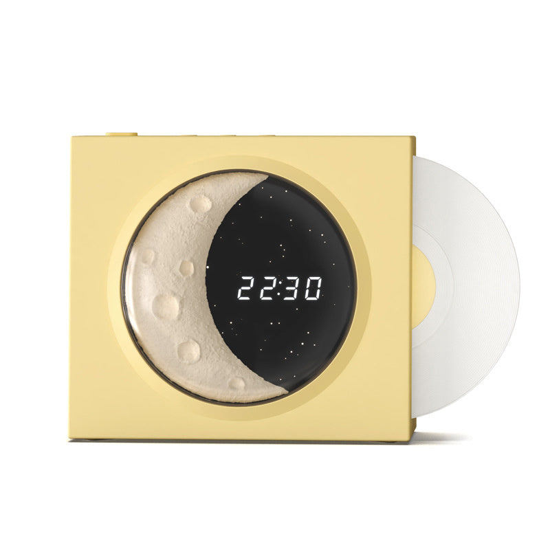 Moon wireless speaker with time display